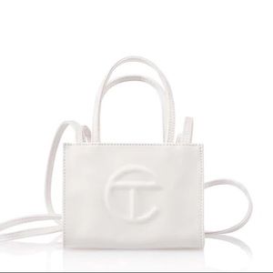 Telfar Small White Shopping Bag